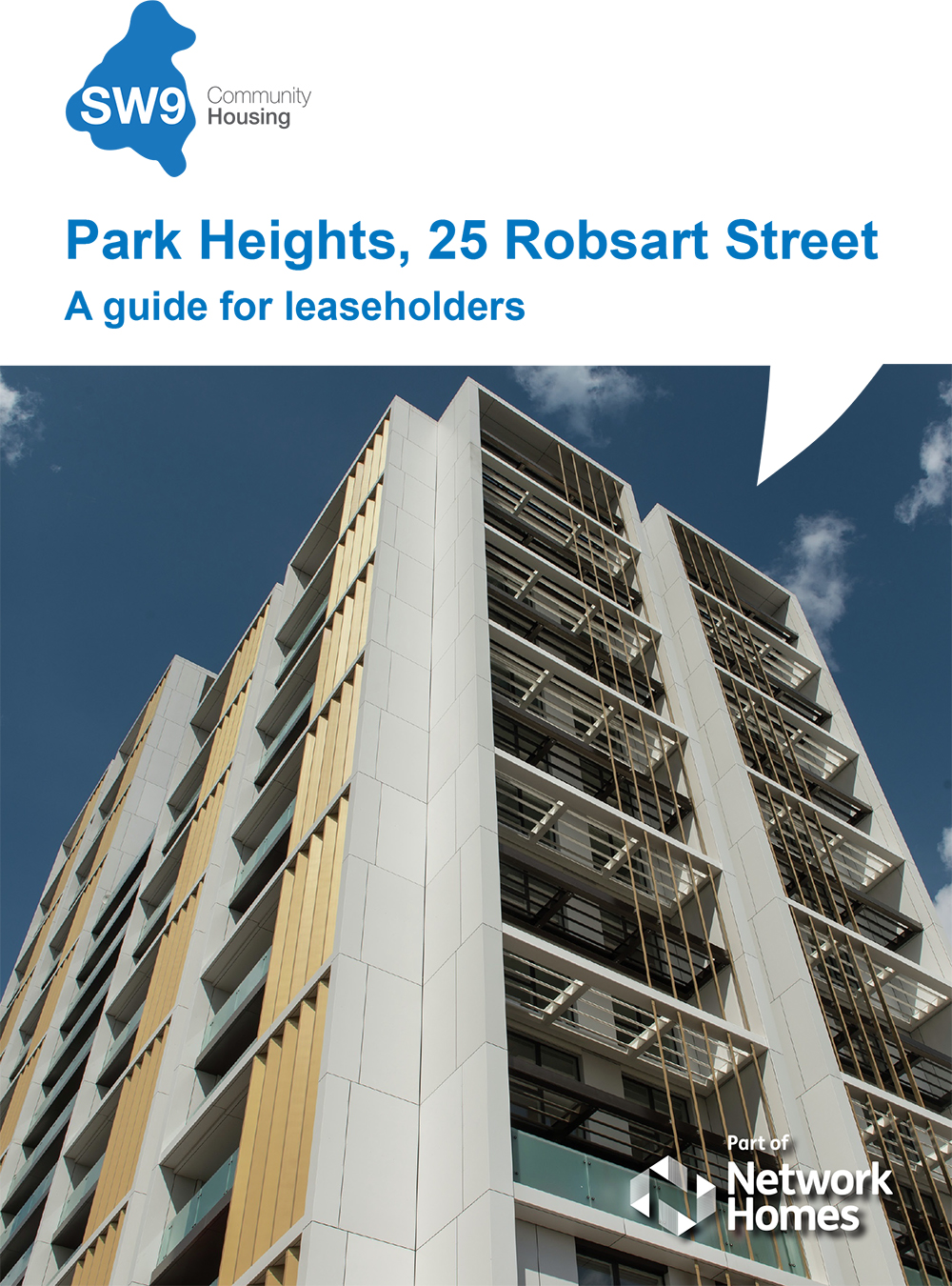 SW9 Park Heights Guide for Leaseholders front cover